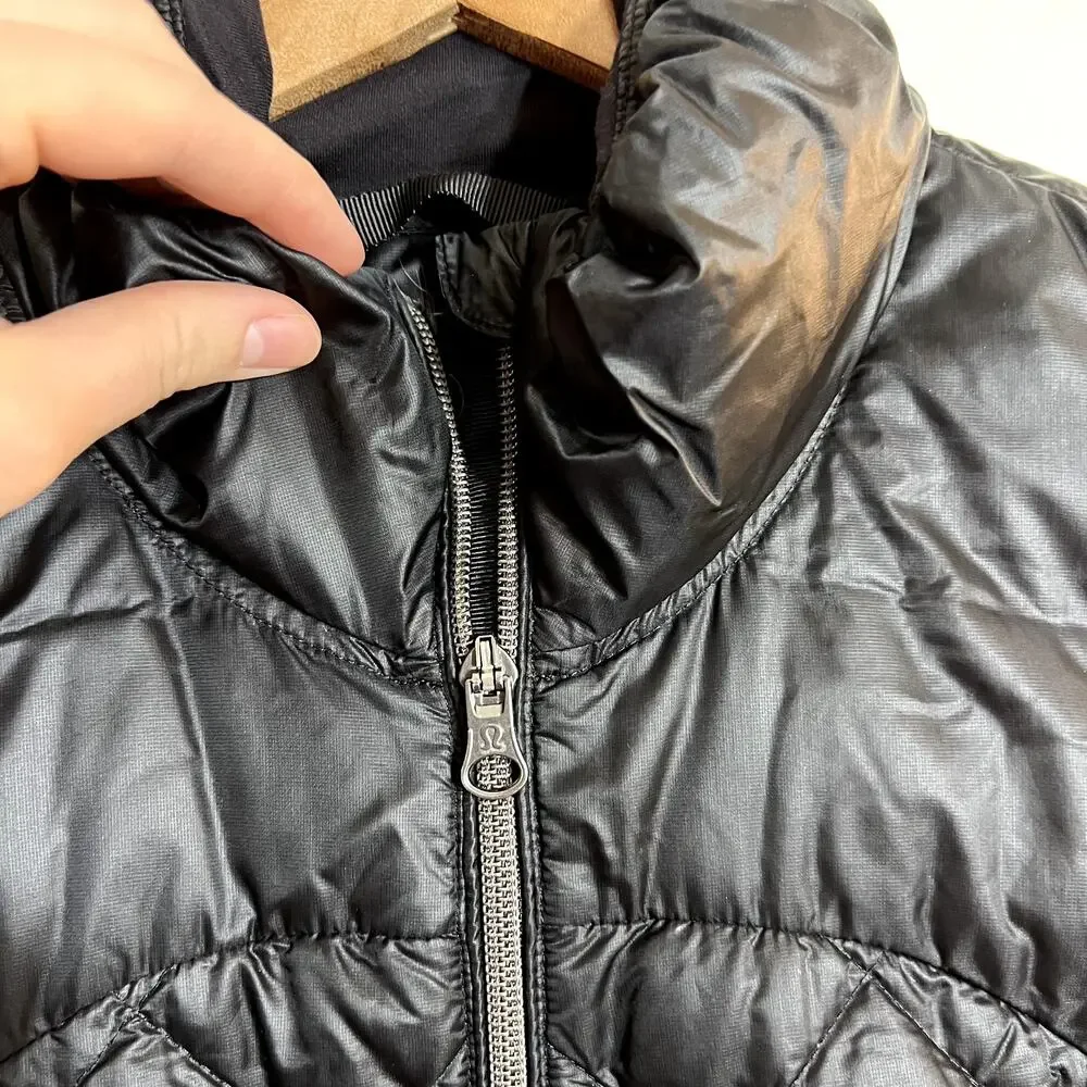 Lululemon Black Down For A Run Vest Size 6
